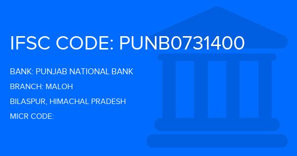 Punjab National Bank (PNB) Maloh Branch IFSC Code