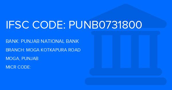 Punjab National Bank (PNB) Moga Kotkapura Road Branch IFSC Code