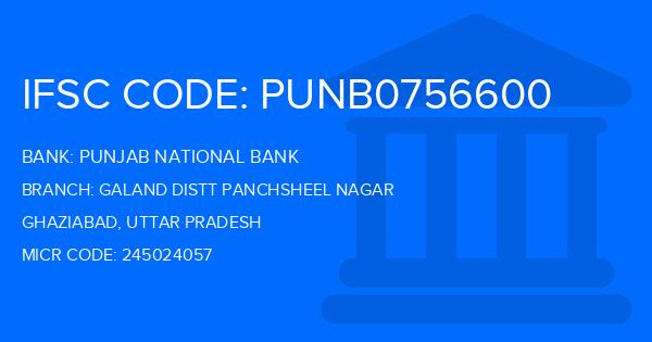 Punjab National Bank (PNB) Galand Distt Panchsheel Nagar Branch IFSC Code