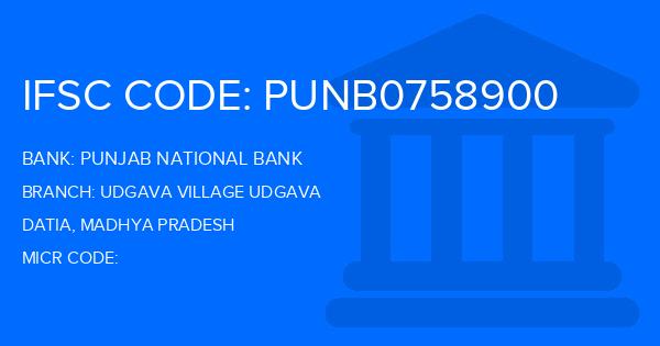 Punjab National Bank (PNB) Udgava Village Udgava Branch IFSC Code