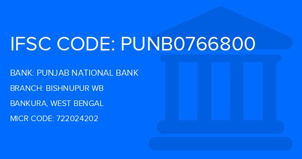 Punjab National Bank (PNB) Bishnupur Wb Branch IFSC Code