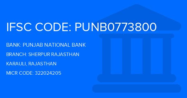 Punjab National Bank (PNB) Sherpur Rajasthan Branch IFSC Code