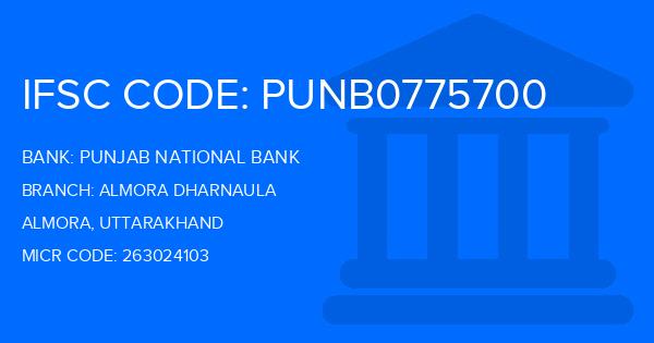 Punjab National Bank (PNB) Almora Dharnaula Branch IFSC Code