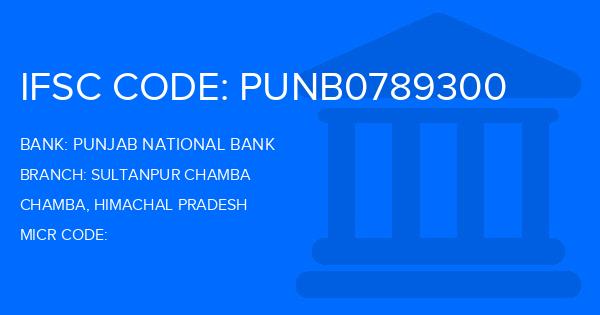 Punjab National Bank (PNB) Sultanpur Chamba Branch IFSC Code