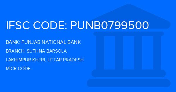 Punjab National Bank (PNB) Suthna Barsola Branch IFSC Code