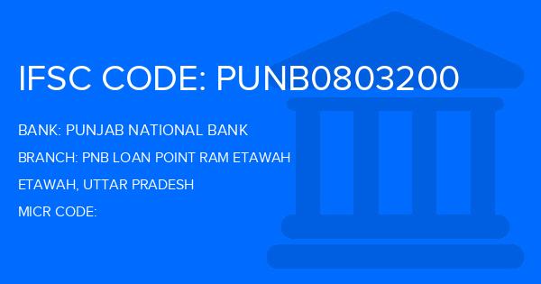 Punjab National Bank (PNB) Pnb Loan Point Ram Etawah Branch IFSC Code