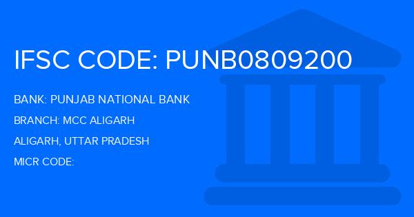 Punjab National Bank (PNB) Mcc Aligarh Branch IFSC Code