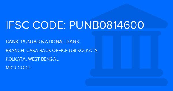 Punjab National Bank (PNB) Casa Back Office Ubi Kolkata Branch IFSC Code