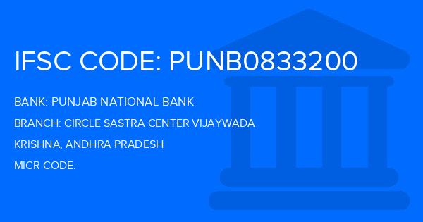 Punjab National Bank (PNB) Circle Sastra Center Vijaywada Branch IFSC Code