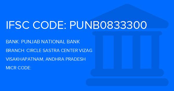Punjab National Bank (PNB) Circle Sastra Center Vizag Branch IFSC Code