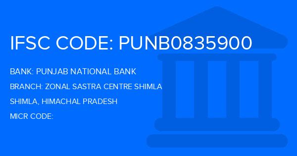 Punjab National Bank (PNB) Zonal Sastra Centre Shimla Branch IFSC Code