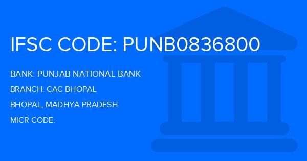 Punjab National Bank (PNB) Cac Bhopal Branch IFSC Code