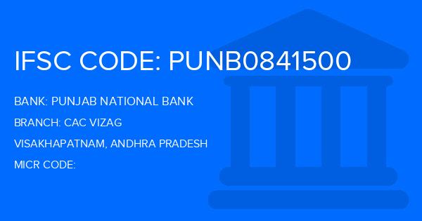Punjab National Bank (PNB) Cac Vizag Branch IFSC Code