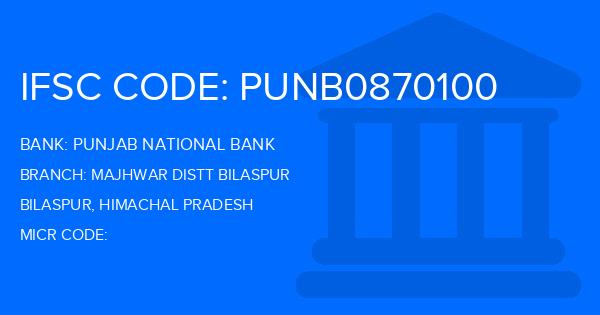 Punjab National Bank (PNB) Majhwar Distt Bilaspur Branch IFSC Code
