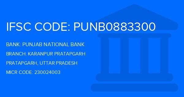 Punjab National Bank (PNB) Karanpur Pratapgarh Branch IFSC Code