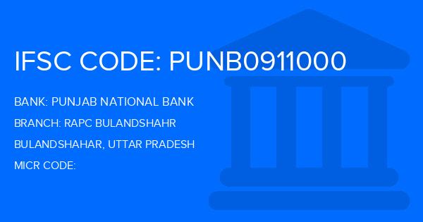 Punjab National Bank (PNB) Rapc Bulandshahr Branch IFSC Code