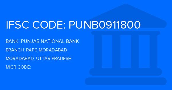 Punjab National Bank (PNB) Rapc Moradabad Branch IFSC Code