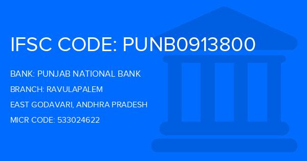Punjab National Bank (PNB) Ravulapalem Branch IFSC Code