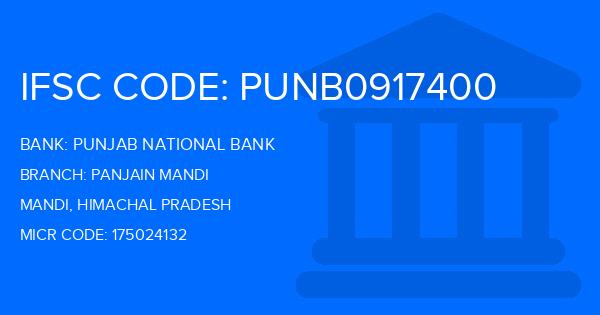 Punjab National Bank (PNB) Panjain Mandi Branch IFSC Code
