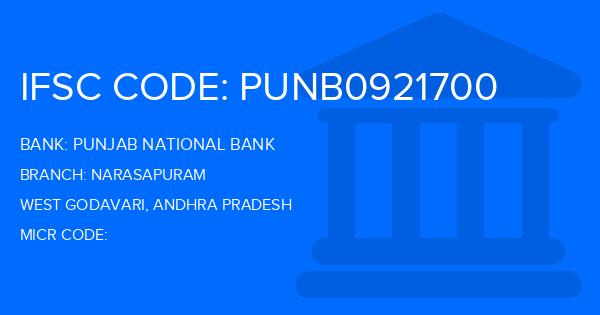 Punjab National Bank (PNB) Narasapuram Branch IFSC Code