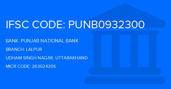 Punjab National Bank (PNB) Lalpur Branch IFSC Code