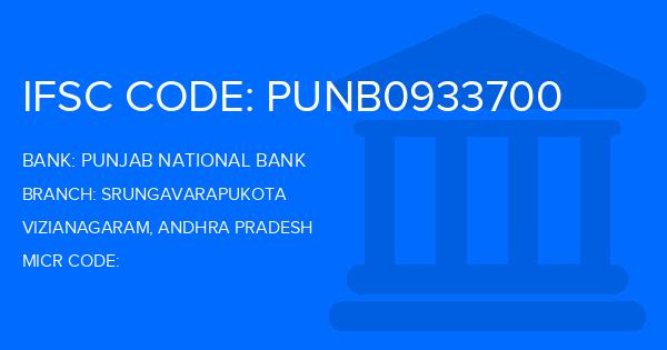 Punjab National Bank (PNB) Srungavarapukota Branch IFSC Code