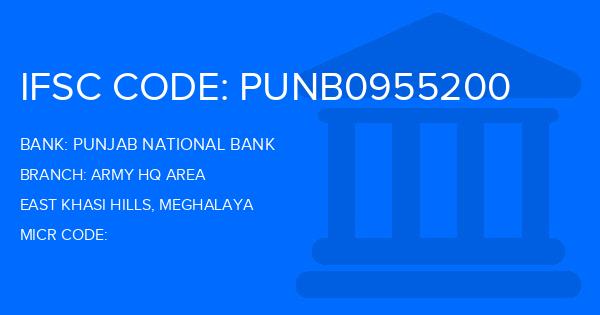 Punjab National Bank (PNB) Army Hq Area Branch IFSC Code