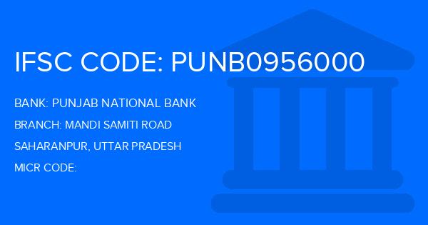 Punjab National Bank (PNB) Mandi Samiti Road Branch IFSC Code