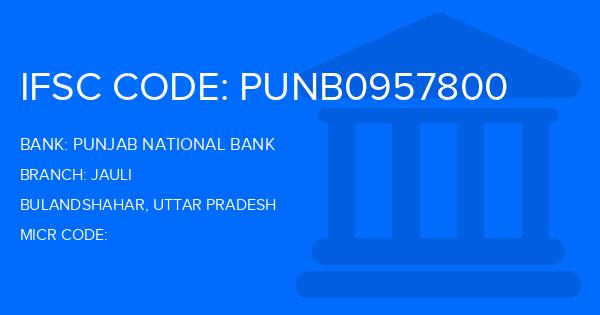 Punjab National Bank (PNB) Jauli Branch IFSC Code