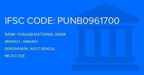 Punjab National Bank (PNB) Jamuria Branch IFSC Code