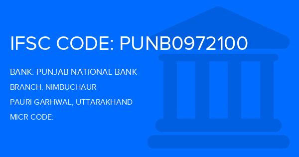 Punjab National Bank (PNB) Nimbuchaur Branch IFSC Code