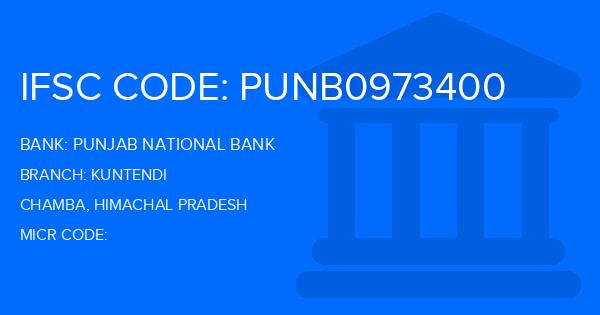 Punjab National Bank (PNB) Kuntendi Branch IFSC Code