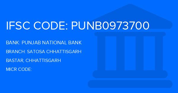 Punjab National Bank (PNB) Satosa Chhattisgarh Branch IFSC Code