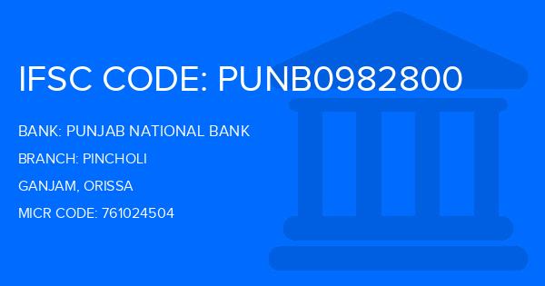 Punjab National Bank (PNB) Pincholi Branch IFSC Code