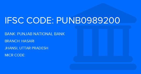Punjab National Bank (PNB) Hasari Branch IFSC Code