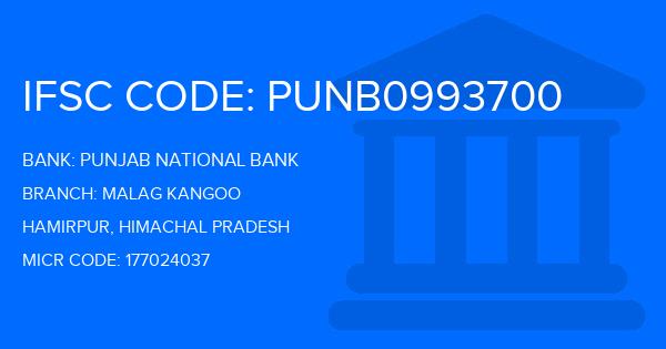 Punjab National Bank (PNB) Malag Kangoo Branch IFSC Code