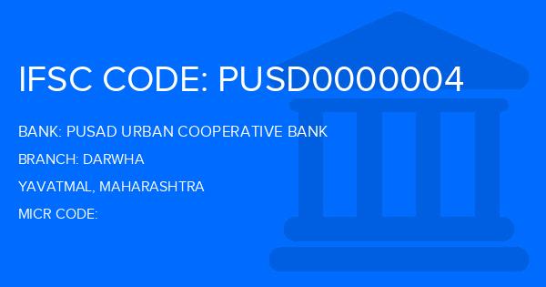 Pusad Urban Cooperative Bank Darwha Branch IFSC Code