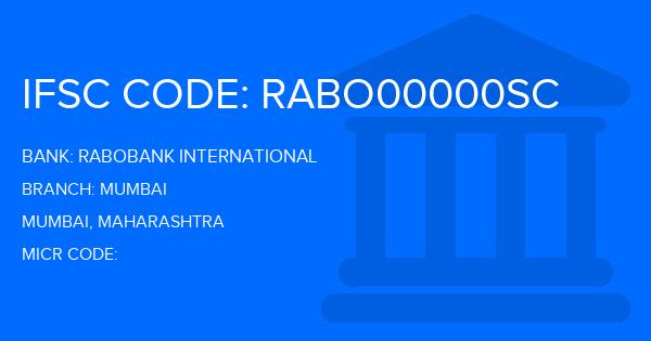 Rabobank International Mumbai Branch IFSC Code