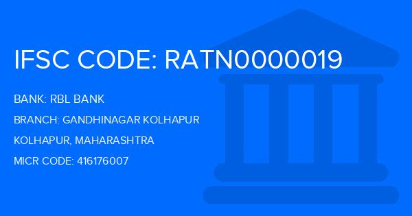 Rbl Bank Gandhinagar Kolhapur Branch IFSC Code