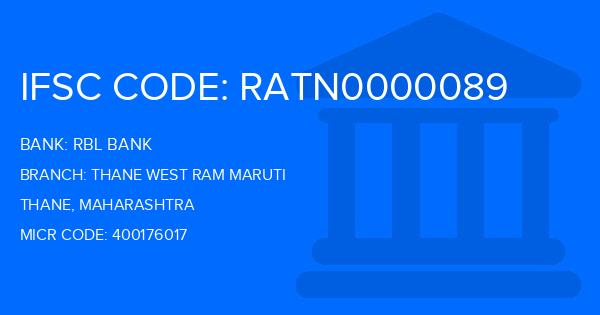 Rbl Bank Thane West Ram Maruti Branch IFSC Code