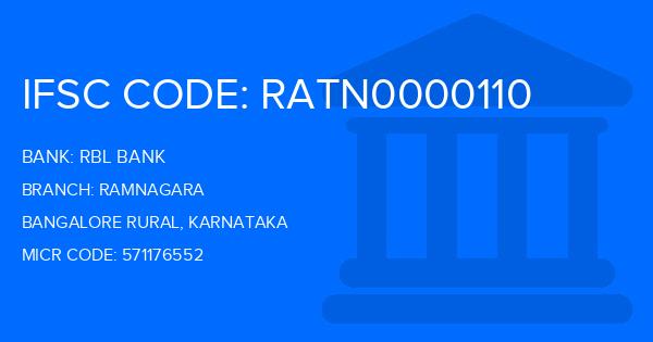 Rbl Bank Ramnagara Branch IFSC Code