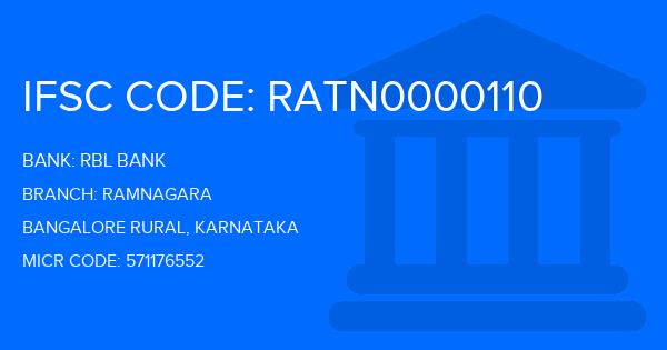 Rbl Bank Ramnagara Branch IFSC Code