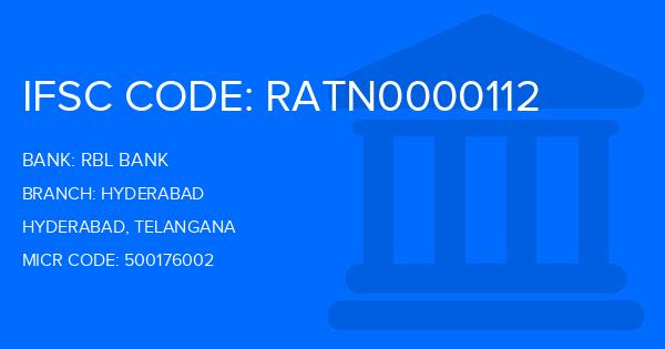 Rbl Bank Hyderabad Branch IFSC Code