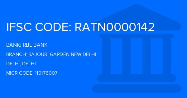Rbl Bank Rajouri Garden New Delhi Branch IFSC Code