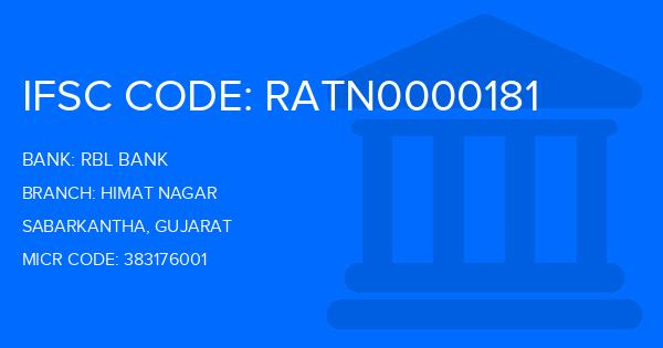 Rbl Bank Himat Nagar Branch IFSC Code