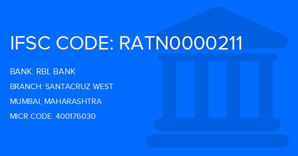 Rbl Bank Santacruz West Branch IFSC Code