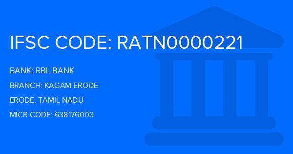Rbl Bank Kagam Erode Branch IFSC Code