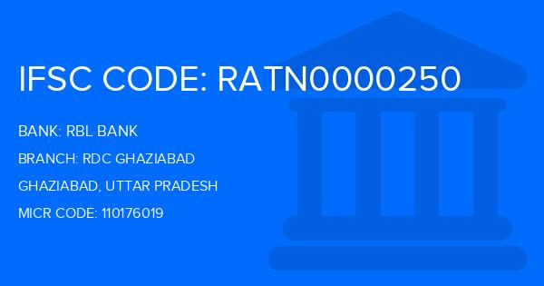 Rbl Bank Rdc Ghaziabad Branch IFSC Code