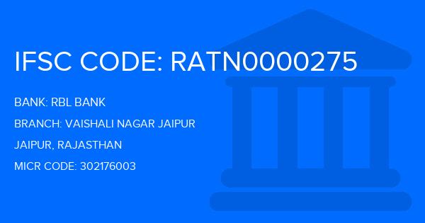 Rbl Bank Vaishali Nagar Jaipur Branch IFSC Code