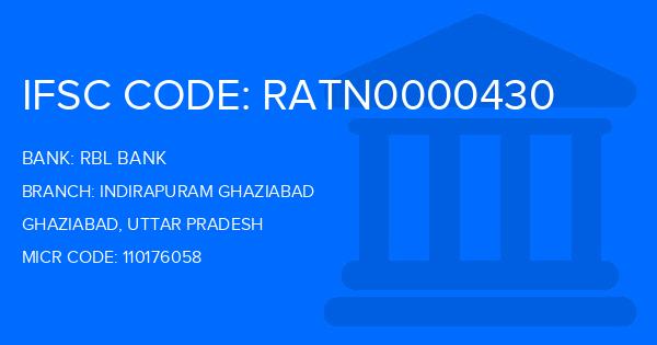 Rbl Bank Indirapuram Ghaziabad Branch IFSC Code